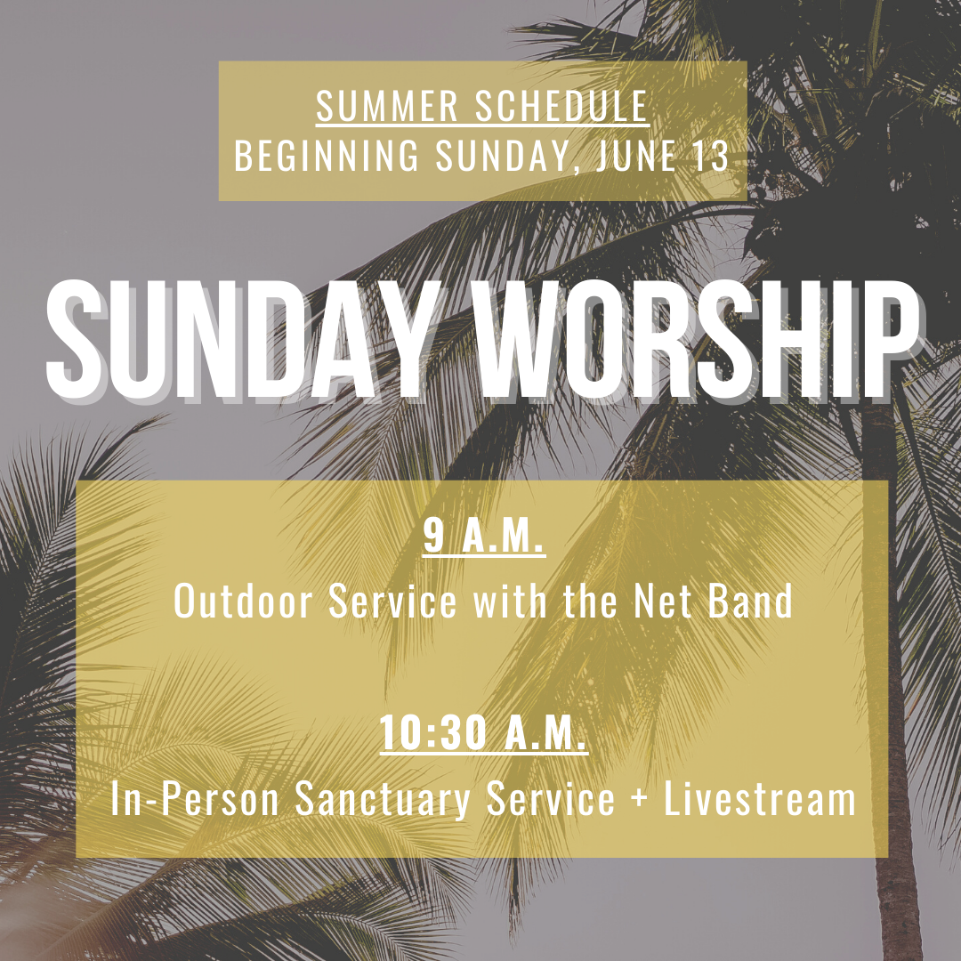 Summer Worship Schedule Begins - Mount Pleasant Presbyterian Church